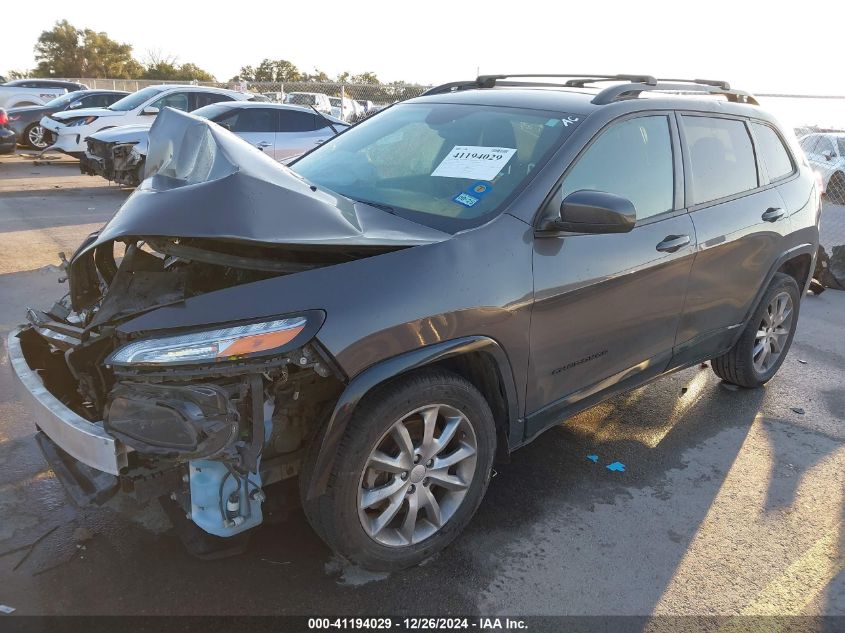 2018 Jeep Cherokee Latitude Tech Connect Fwd VIN: 1C4PJLCB9JD587626 Lot: 41194029