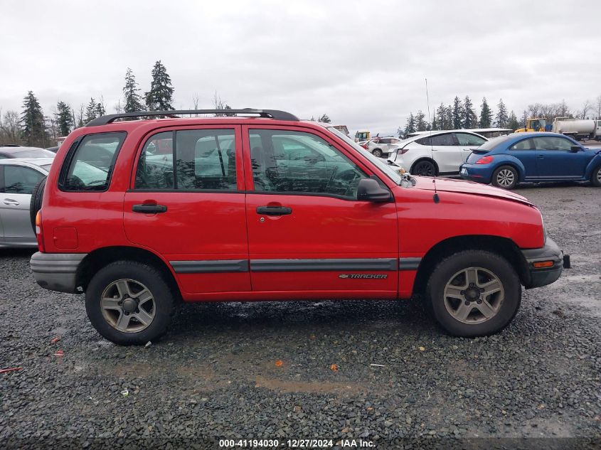 2003 Chevrolet Tracker Hard Top Base VIN: 2CNBJ134336937796 Lot: 41194030