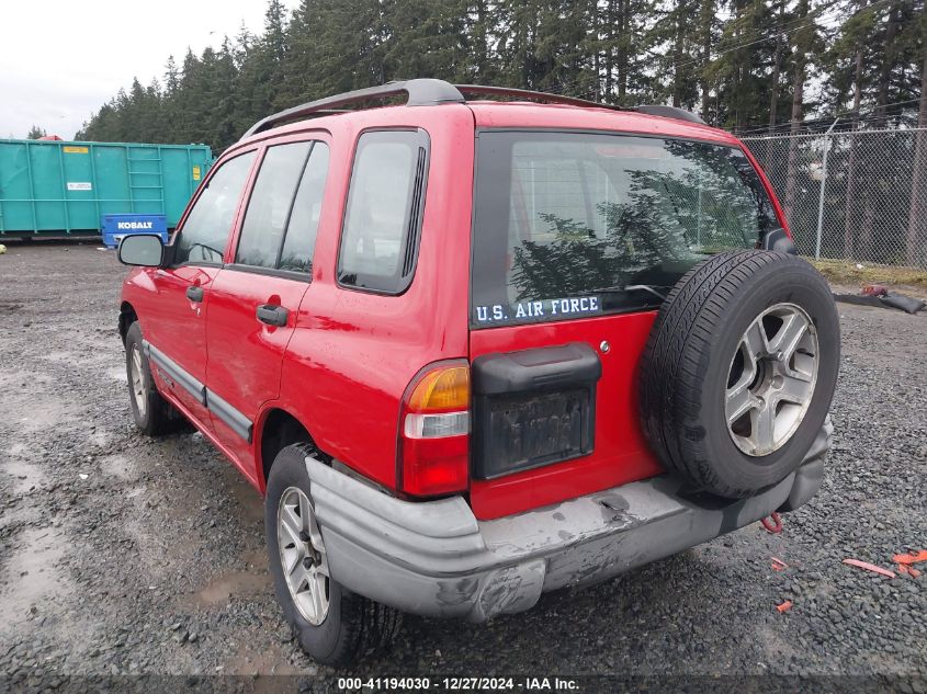 2003 Chevrolet Tracker Hard Top Base VIN: 2CNBJ134336937796 Lot: 41194030