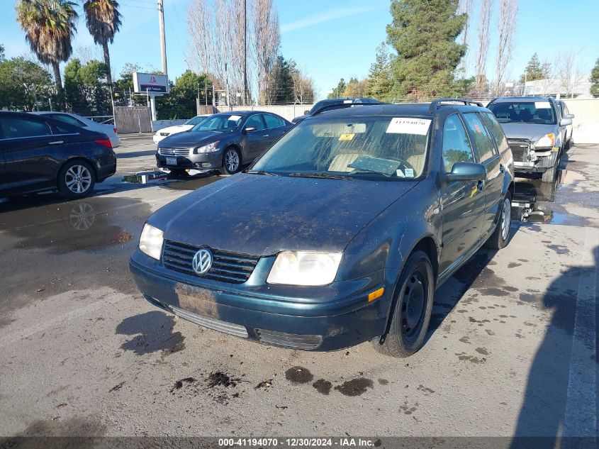 2003 Volkswagen Jetta Wagon Gl VIN: WVWRP61J43W119989 Lot: 41194070