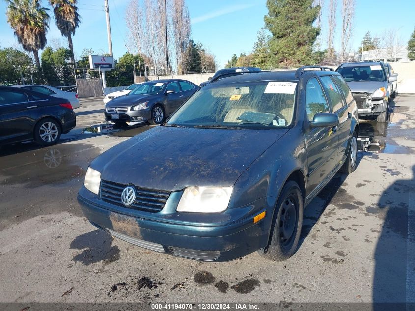 2003 Volkswagen Jetta Wagon Gl VIN: WVWRP61J43W119989 Lot: 41194070