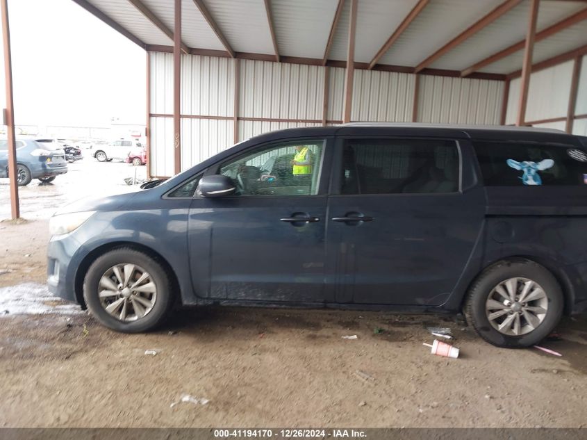 2015 Kia Sedona Lx VIN: KNDMB5C1XF6072861 Lot: 41194170