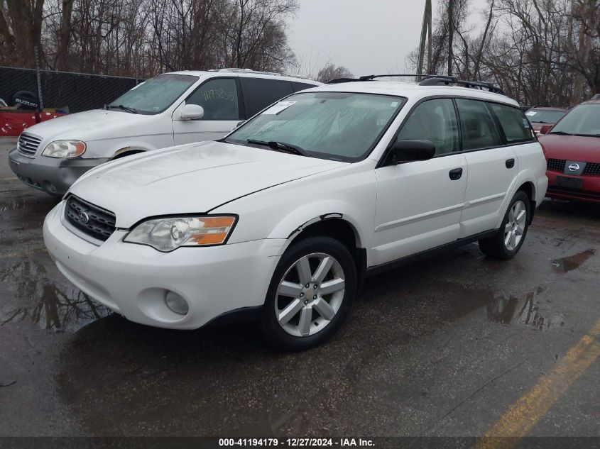 2006 Subaru Outback 2.5I VIN: 4S4BP61C367316665 Lot: 41194179