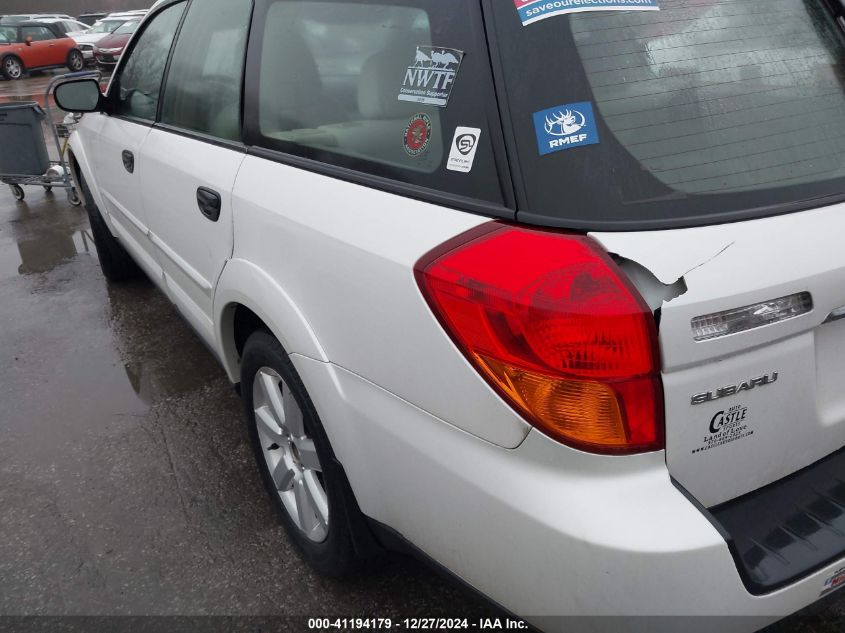 2006 Subaru Outback 2.5I VIN: 4S4BP61C367316665 Lot: 41194179