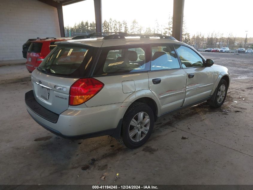 2005 Subaru Outback 2.5I VIN: 4S4BP61CX57300445 Lot: 41194245