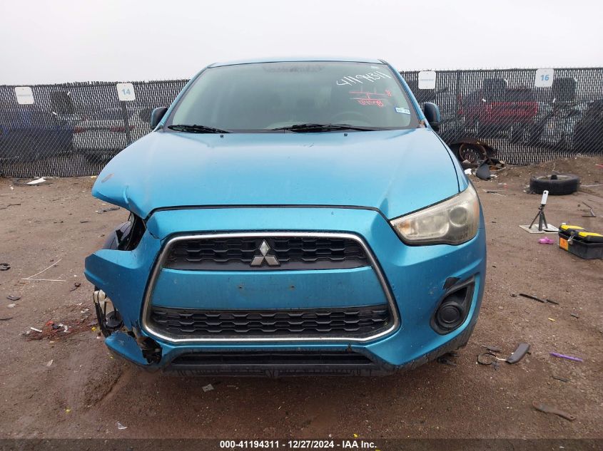 2014 Mitsubishi Outlander Sport Es VIN: 4A4AP3AU6EE011834 Lot: 41194311