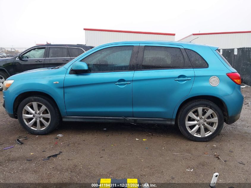 2014 Mitsubishi Outlander Sport Es VIN: 4A4AP3AU6EE011834 Lot: 41194311