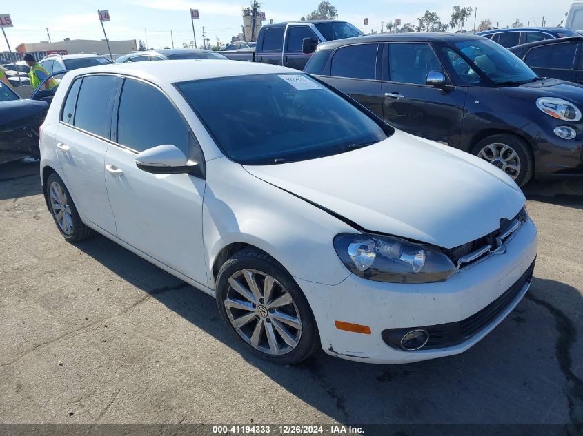 2013 Volkswagen Golf 2.0L Tdi 4-Door VIN: WVWDM7AJ6DW127196 Lot: 41194333