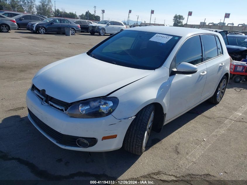 2013 Volkswagen Golf 2.0L Tdi 4-Door VIN: WVWDM7AJ6DW127196 Lot: 41194333