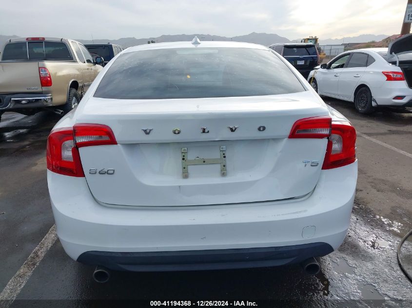 2013 Volvo S60 T5 VIN: YV1612FS5D2199126 Lot: 41194368