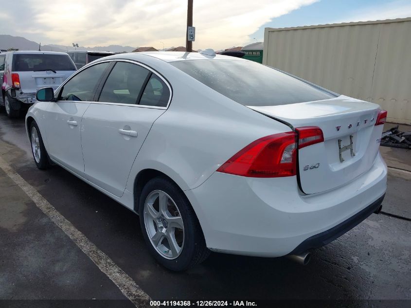 2013 Volvo S60 T5 VIN: YV1612FS5D2199126 Lot: 41194368