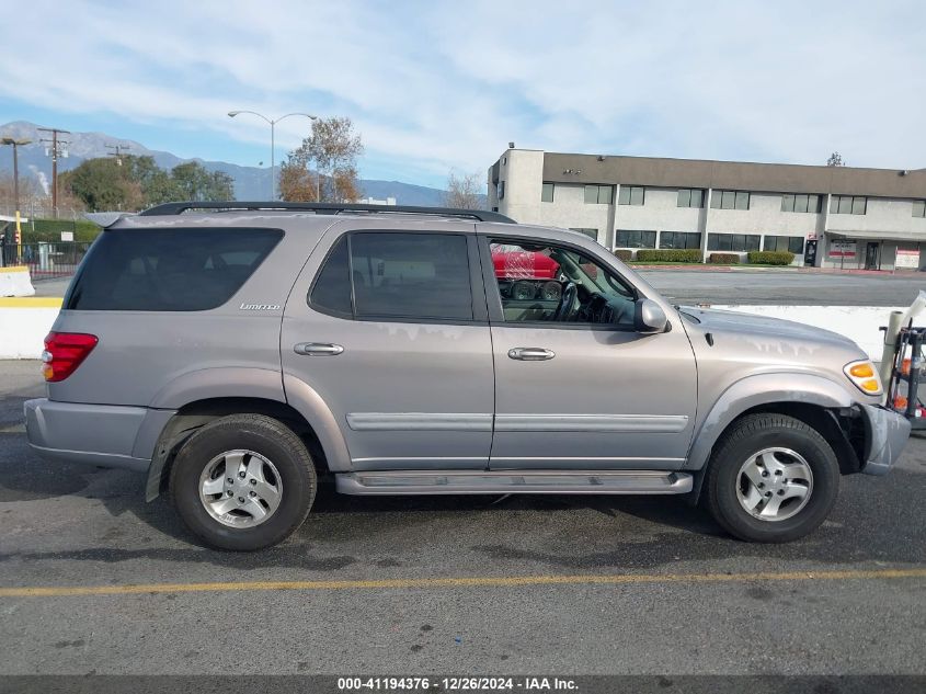 2002 Toyota Sequoia Limited V8 VIN: 5TDZT38A62S096410 Lot: 41194376