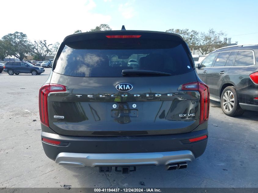 2021 Kia Telluride Sx VIN: 5XYP5DHC7MG165033 Lot: 41194437