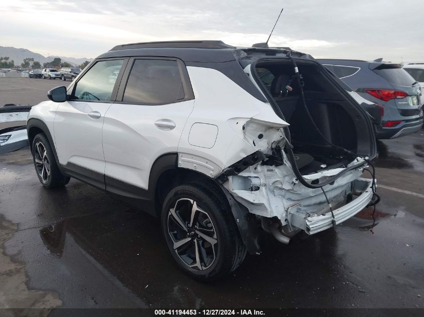 2021 Chevrolet Trailblazer Awd Rs VIN: KL79MUSL6MB068353 Lot: 41194453