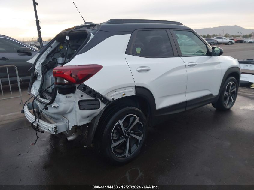 2021 Chevrolet Trailblazer Awd Rs VIN: KL79MUSL6MB068353 Lot: 41194453