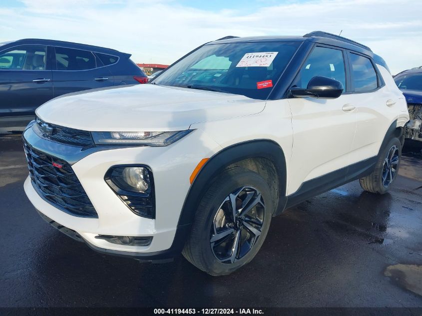 2021 Chevrolet Trailblazer Awd Rs VIN: KL79MUSL6MB068353 Lot: 41194453