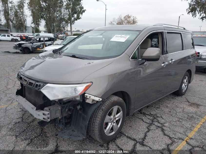 2016 Nissan Quest Platinum/S/Sl/Sv VIN: JN8AE2KP5G9150739 Lot: 41194552