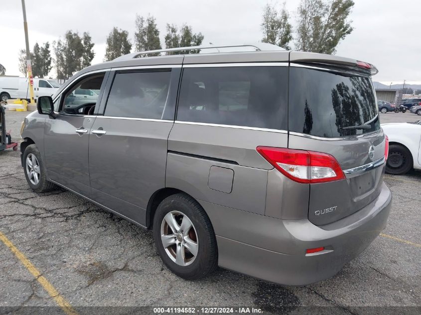 2016 Nissan Quest Platinum/S/Sl/Sv VIN: JN8AE2KP5G9150739 Lot: 41194552