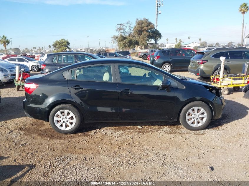 2013 Kia Rio Lx VIN: KNADM4A31D6288052 Lot: 41194614