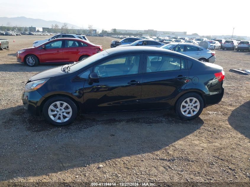 2013 Kia Rio Lx VIN: KNADM4A31D6288052 Lot: 41194614