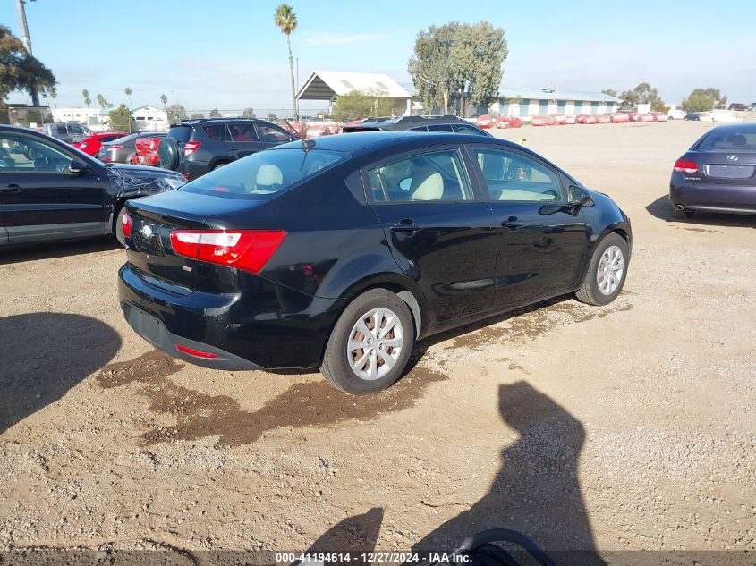 2013 Kia Rio Lx VIN: KNADM4A31D6288052 Lot: 41194614