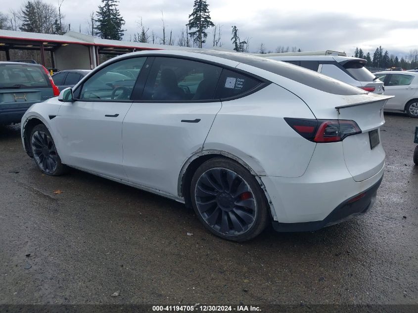 2021 Tesla Model Y Performance Dual Motor All-Wheel Drive VIN: 5YJYGDEF0MF182809 Lot: 41194705