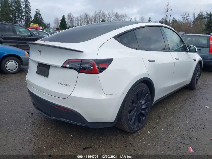 2021 Tesla Model Y Performance Dual Motor All-Wheel Drive VIN: 5YJYGDEF0MF182809 Lot: 41194705