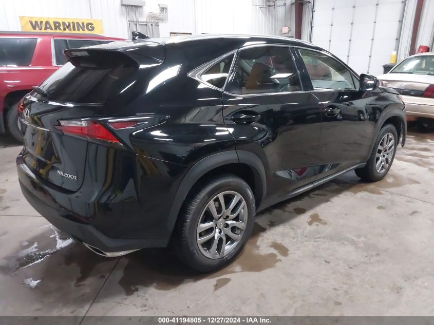 2016 Lexus Nx 200T VIN: JTJBARBZ6G2066022 Lot: 41194805