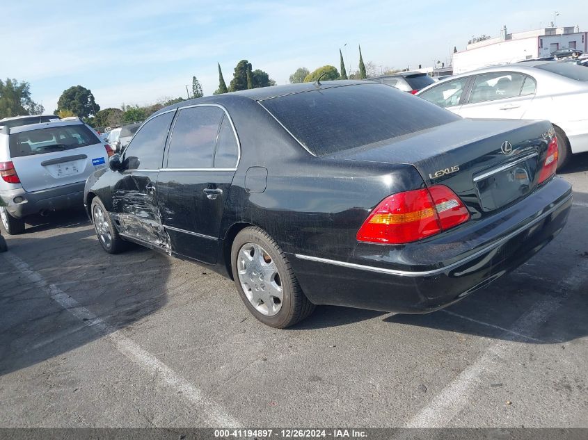 2002 Lexus Ls 430 VIN: JTHBN30F520072698 Lot: 41194897