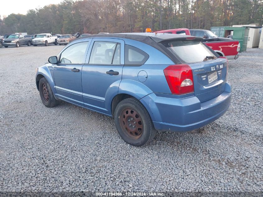 2007 Dodge Caliber Sxt VIN: 1B3HB48B87D228276 Lot: 41194966