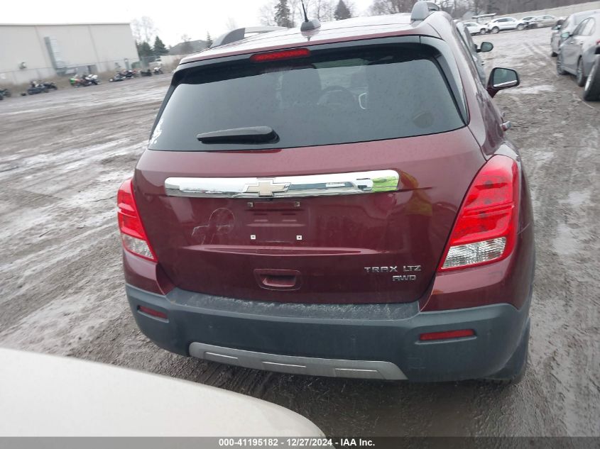 2016 Chevrolet Trax Ltz VIN: 3GNCJRSB8GL238163 Lot: 41195182