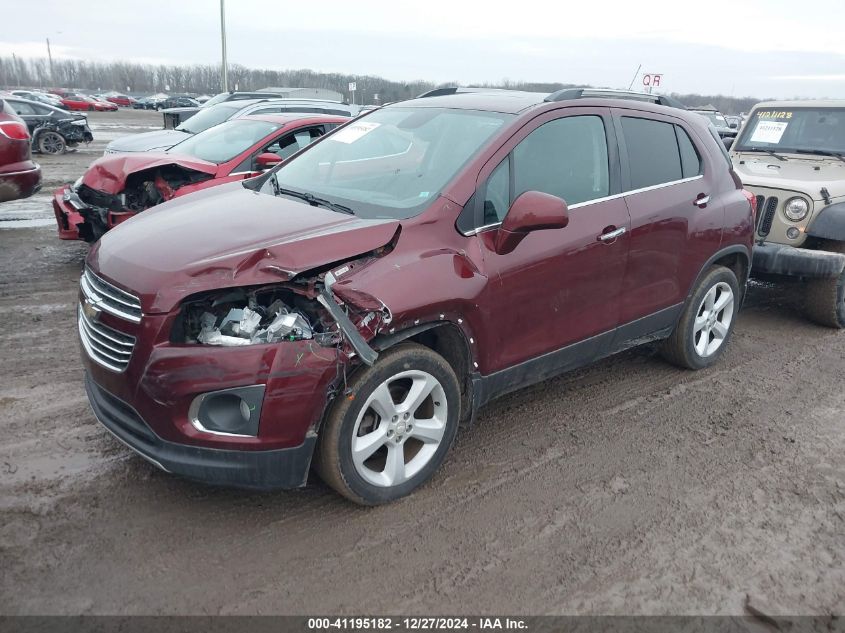 2016 Chevrolet Trax Ltz VIN: 3GNCJRSB8GL238163 Lot: 41195182