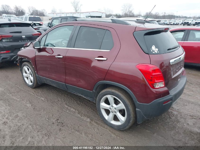 2016 Chevrolet Trax Ltz VIN: 3GNCJRSB8GL238163 Lot: 41195182