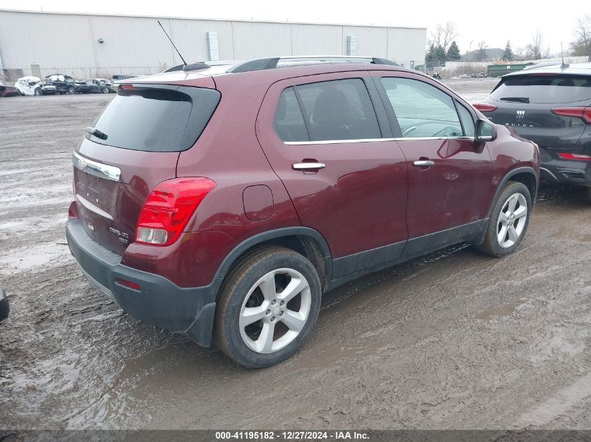 2016 Chevrolet Trax Ltz VIN: 3GNCJRSB8GL238163 Lot: 41195182