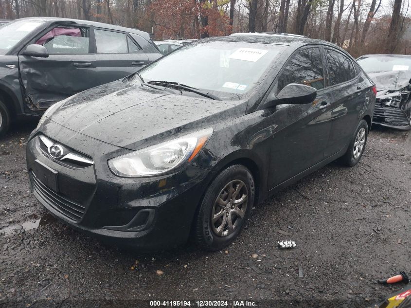 2014 Hyundai Accent Gls VIN: KMHCT4AE6EU728584 Lot: 41195194