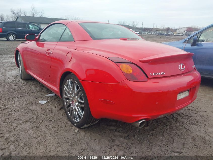 2002 Lexus Sc 430 VIN: JTHFN48YX20006371 Lot: 41195291