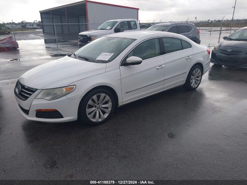 2012 Volkswagen Cc Sport VIN: WVWNP7ANXCE545196 Lot: 41195379