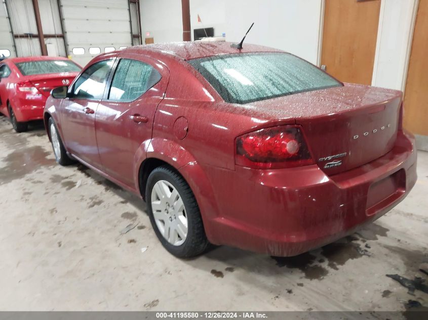 2014 Dodge Avenger Se VIN: 1C3CDZABXEN217060 Lot: 41195580