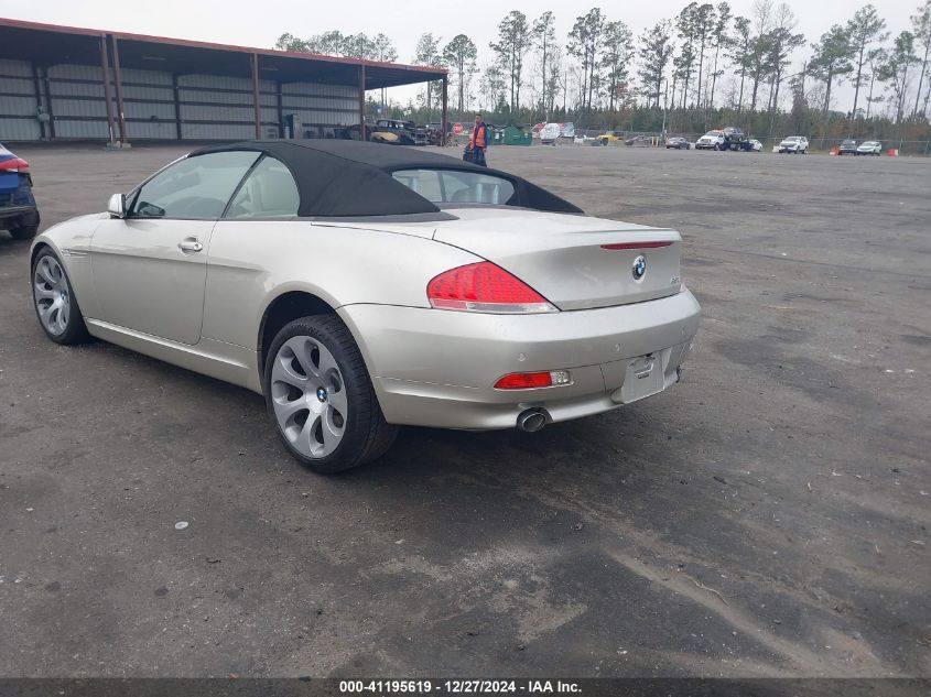 2006 BMW 650I VIN: WBAEK13496CN78851 Lot: 41195619