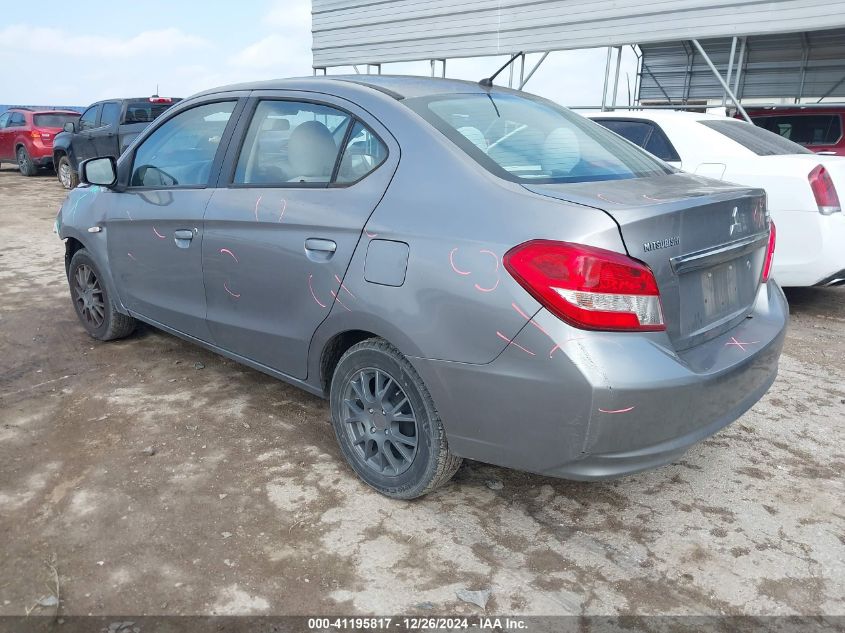 2017 Mitsubishi Mirage G4 Es VIN: ML32F3FJ0HHF05869 Lot: 41195817