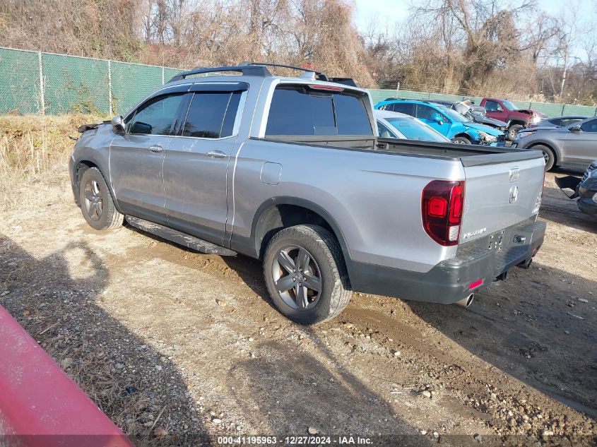 2022 Honda Ridgeline Rtl-E VIN: 5FPYK3F79NB006057 Lot: 41195963