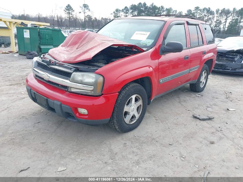 2002 Chevrolet Trailblazer Lt VIN: 1GNDT13S722190650 Lot: 41196061