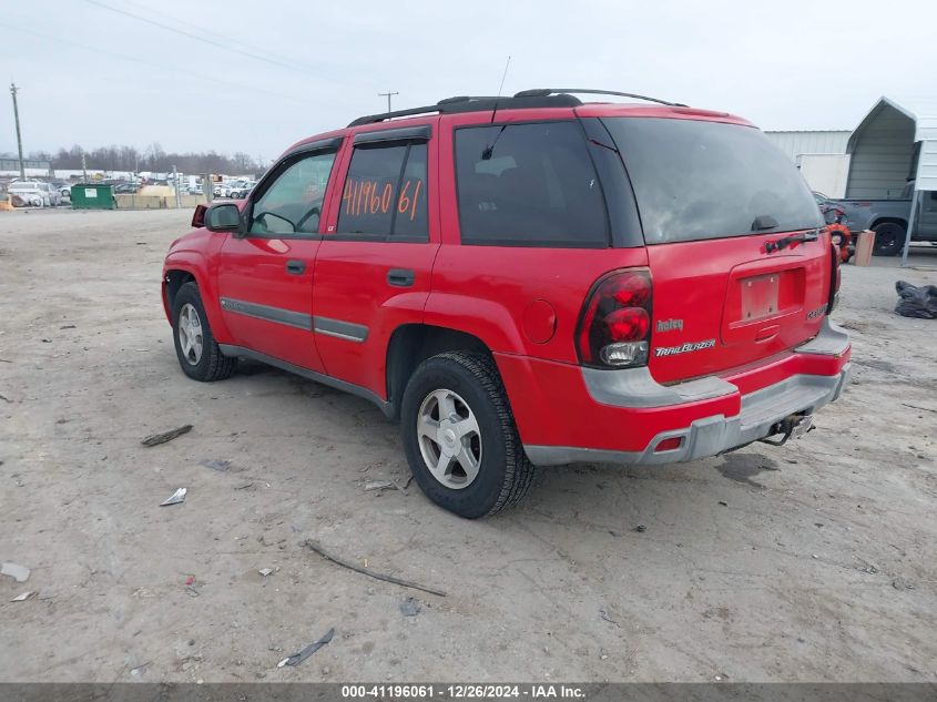 2002 Chevrolet Trailblazer Lt VIN: 1GNDT13S722190650 Lot: 41196061