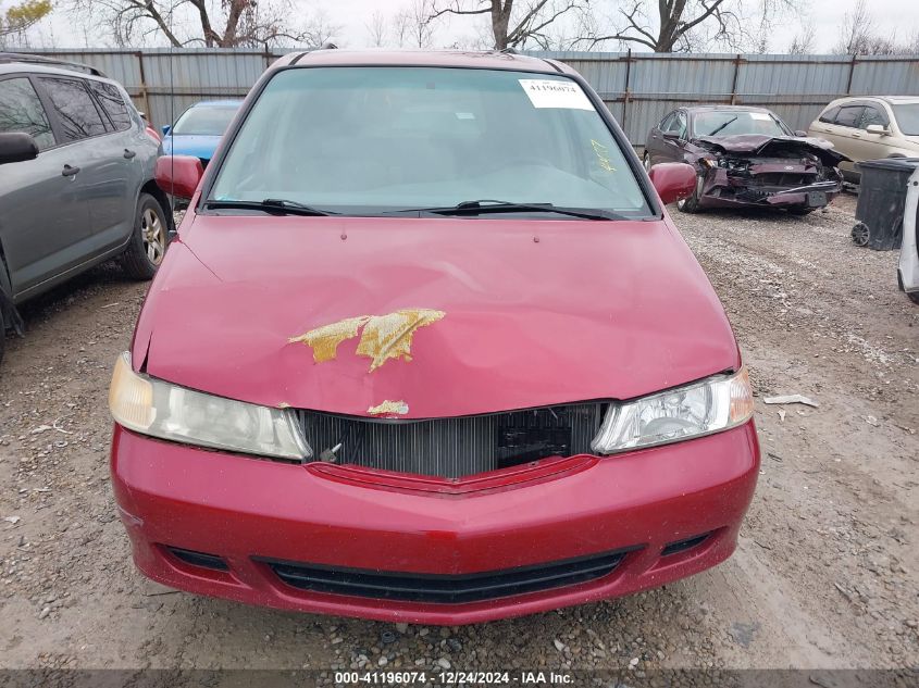 2002 Honda Odyssey Ex VIN: 2HKRL18602H564427 Lot: 41196074