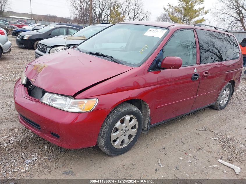 2002 Honda Odyssey Ex VIN: 2HKRL18602H564427 Lot: 41196074