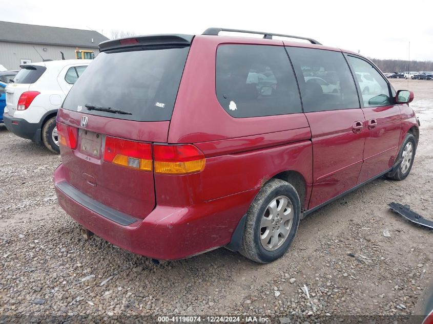 2002 Honda Odyssey Ex VIN: 2HKRL18602H564427 Lot: 41196074