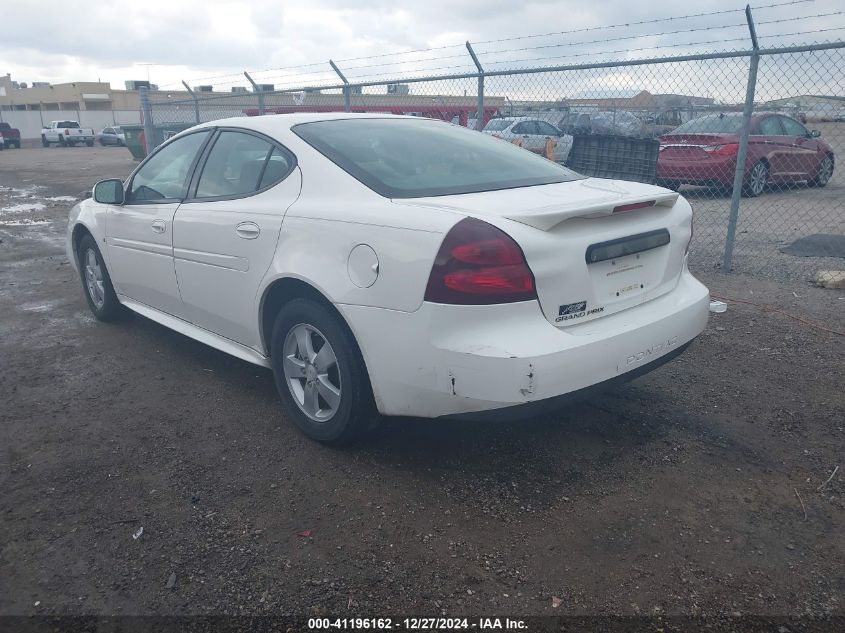 2007 Pontiac Grand Prix VIN: 2G2WP552771202026 Lot: 41196162