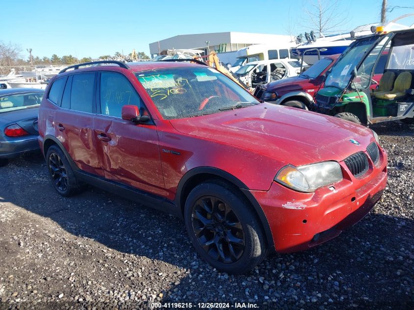 2006 BMW X3 3.0I VIN: WBXPA93446WG79362 Lot: 41196215