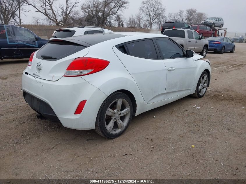 2014 Hyundai Veloster Base W/Black VIN: KMHTC6AD6EU211479 Lot: 41196275