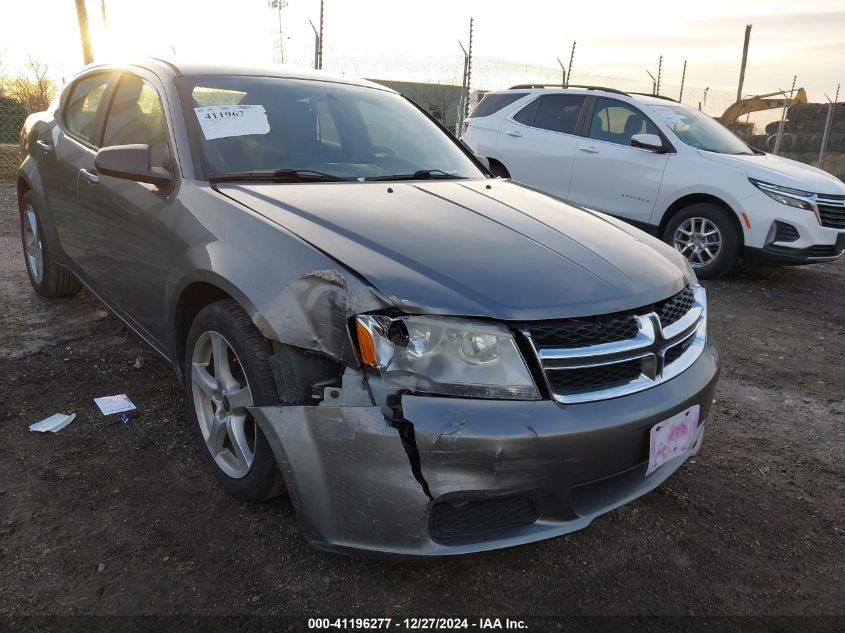 2012 Dodge Avenger Se VIN: 1C3CDZAB8CN237773 Lot: 41196277